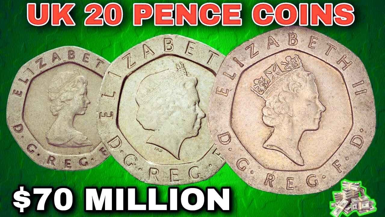 United Kingdom Top 5 Most Valuable UK Old 20 Pence Coins